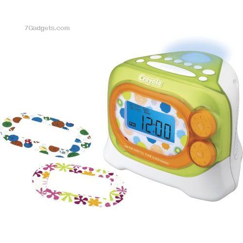 Crayola Digital Tune AM/FM Alarm Clock Radio 