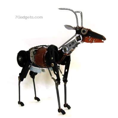 Robot animal sculptures