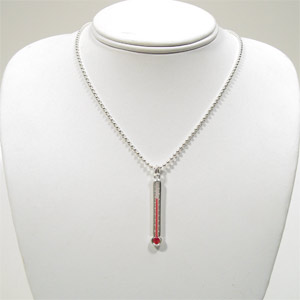 Jewelry with real thermometers