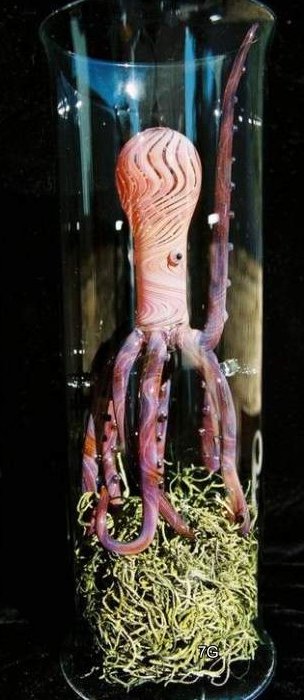 Octopus oil lamp 