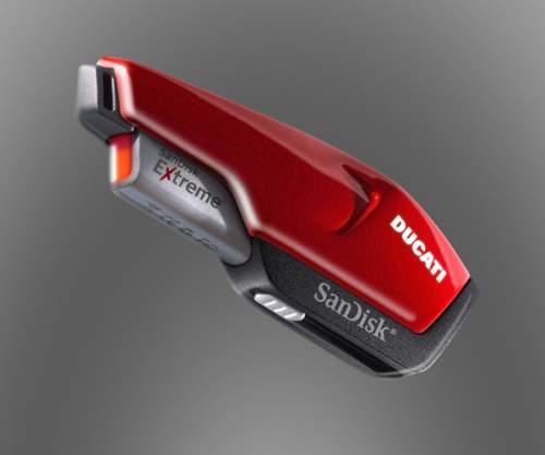 SanDisk USB flash drive to wear Ducati motorcycle design