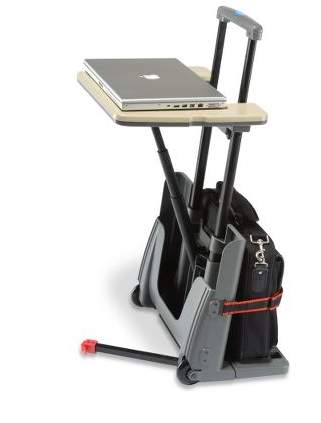 The Rolling Luggage Cart And Desk