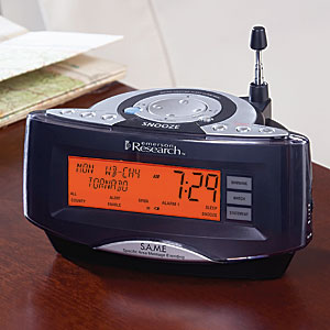 SmartSetWeather Alarm Clock with AM FM Radio