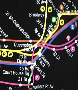 NYC subway map hoodie