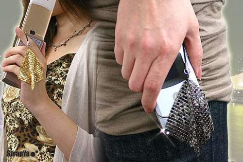 Luxuriously strap for cell phone