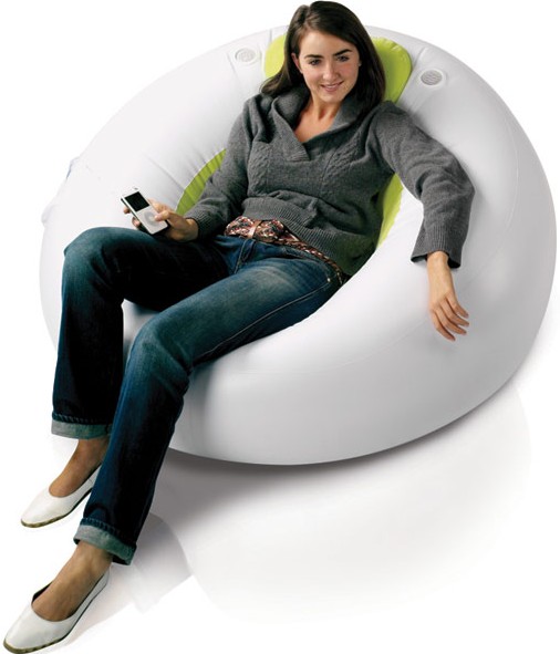 Inflatable Lounger - With Built In Speakers