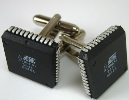 Microchip cufflinks