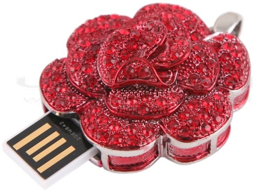 Red Rose USB Drive