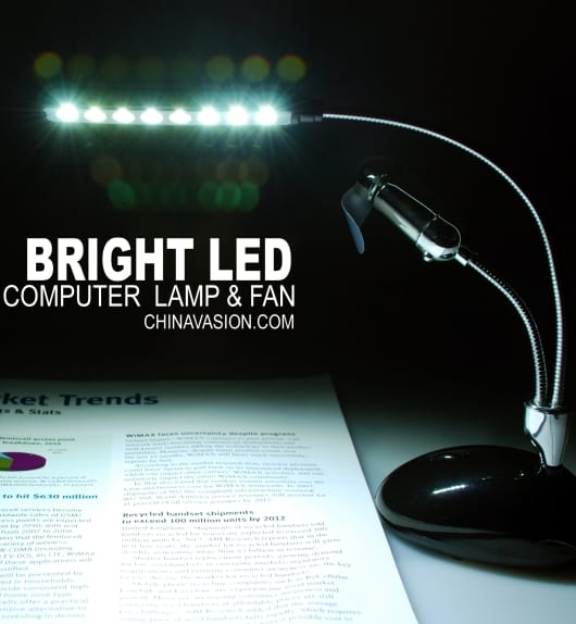 USB LED Lamp with Fan