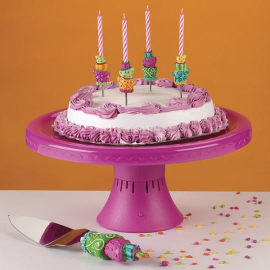 Birthday Musical Cake Stand & Cake Server 