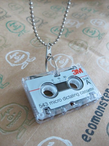 Mini Cassette Tape Necklace