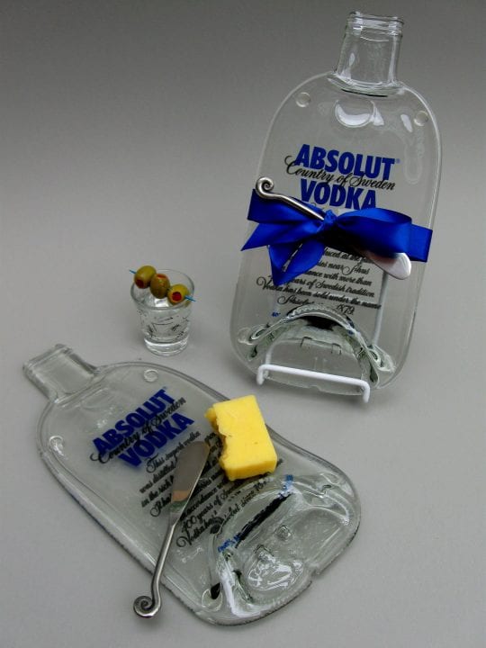 Absolut Vodka Bottle Cheese Plate