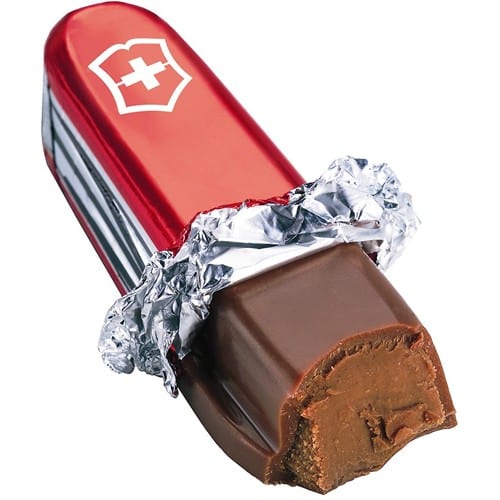 Swiss Chocolate Knife Gift Set