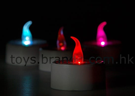Fading Out LED Blow On-Off Candle 