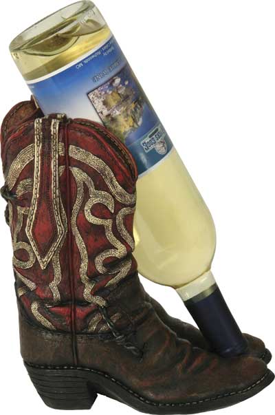 Cowboy Boot Novelty Wine Holder