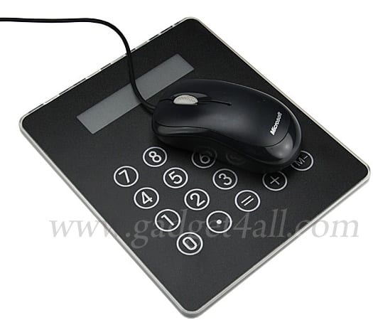 Mousepad Calculator With 3-Port Hub 