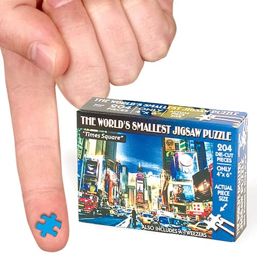 WORLD SMALLEST JIGSAW PUZZLE TIMES SQUARE