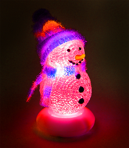 Frosty LED Snowman Christmas Ornament