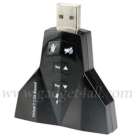 Dual 7.1Channel USB Sound Adapter 