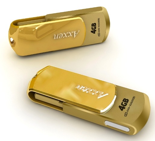 i-Passion 18K Gold 2GB USB Flash Drive 