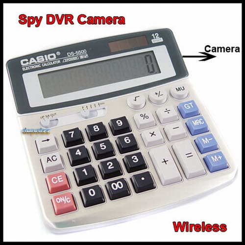 wireless_spy_dvr_calcuWireless 8GB Audio / Video Record "Spy Calculator" 
