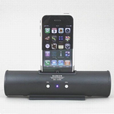 iPhone Speaker 1G, 3G & 3G S iPod Speaker with Docking Station & Remote Control 