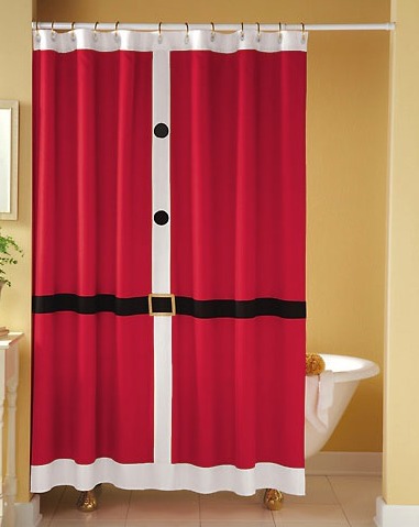 Santa Suit Shower Curtain