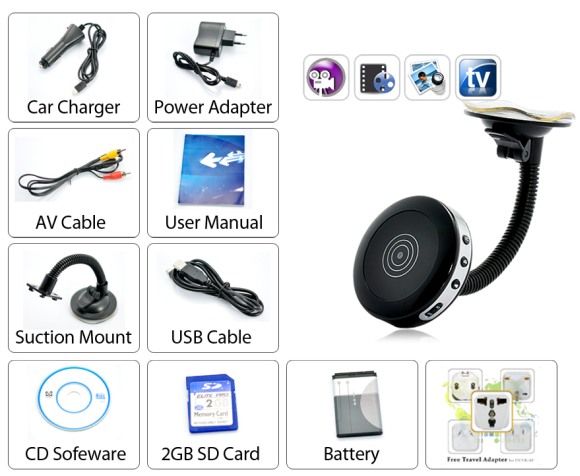 Car DVR with Motion Detection spy camera