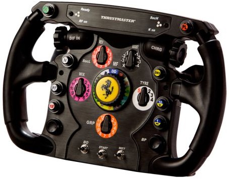 Ferrari F1 style wheel from Thrustmaster