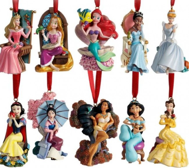 Limited Edition 2011 Disney Princess Christmas Ornament Set