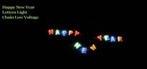 Happy New Year Frosted LED Light String