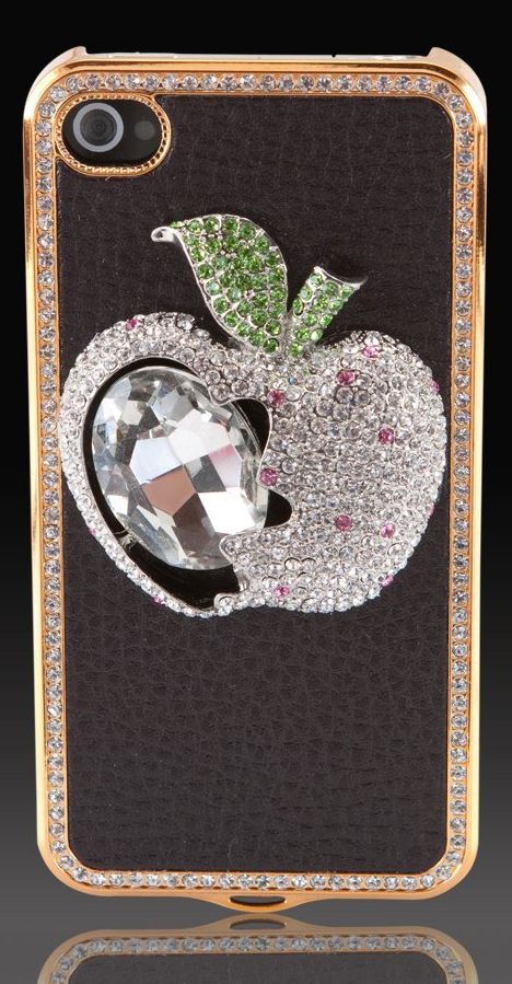 "Elite Collection" Luxury glass diamond case cover Apple iPhone 4 4G 4S