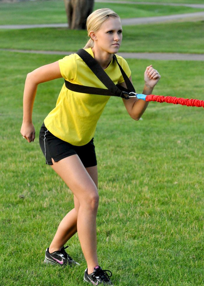 Shoulder Harness & Swivel Waist Belt - Use with Resistance Bands, Speed Sled, Overspeed & Sports Power Training - MAIN SPEEDSTER Shoulder Harness & Swivel Waist Belt