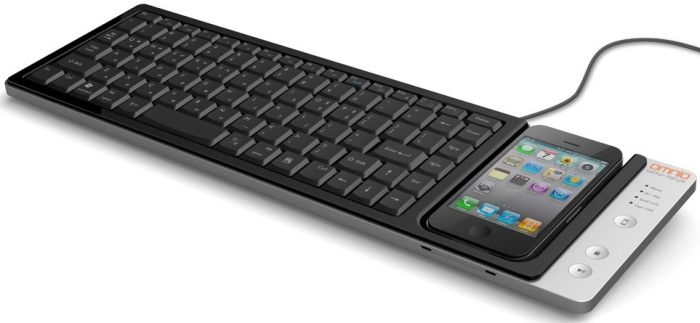 Omnio WOW-KEYS Full-sized, QWERTY PC or MAC Keyboard for iPhone 