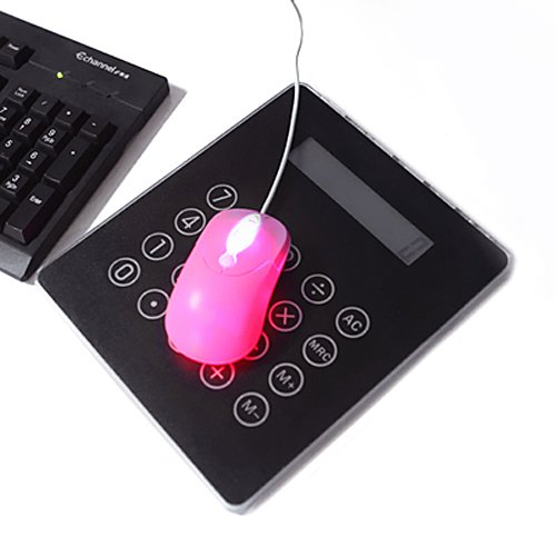 Black USB Mousepad Calculator Hub
