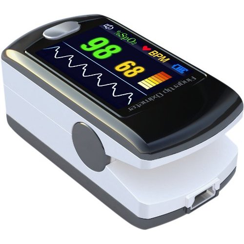 Fingertip Pulse Oximeter with four directional color LCD display