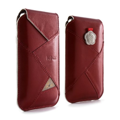 Kenzo Leather Origami Case Cover Sleeve Pouch for Apple iPhone 4S