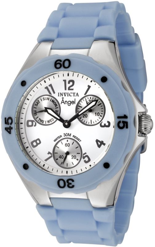 Invicta Women's 0735 Angel Collection Blue Polyurethane Watch