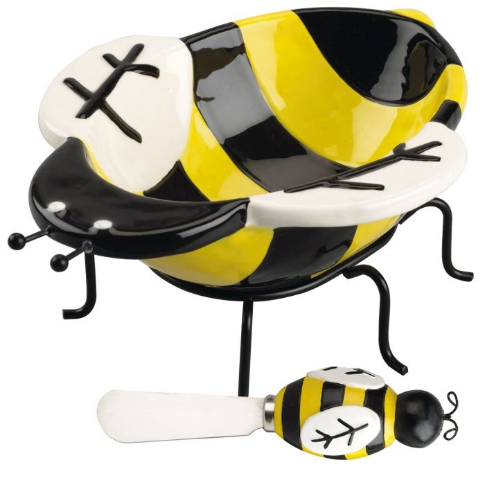 Bee Dip Bowl and Spreader Set