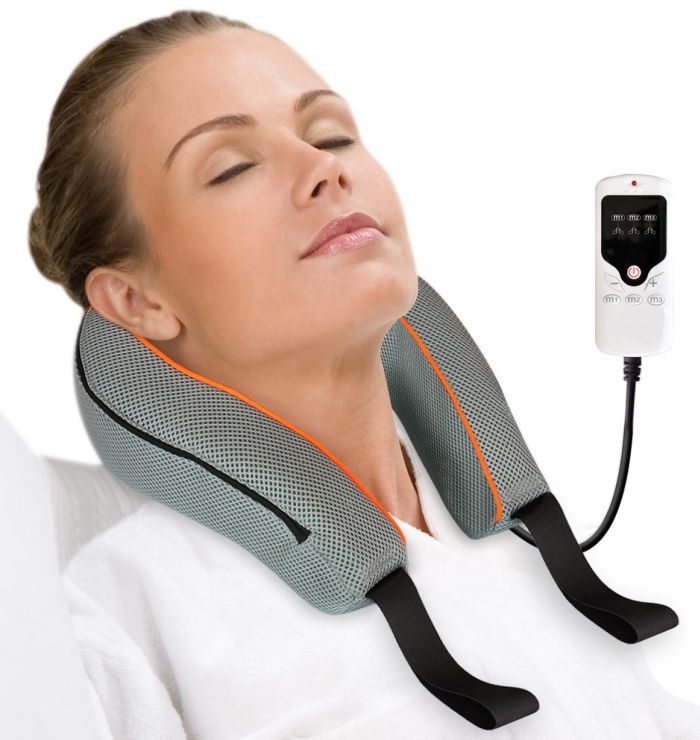 3D Vitality Kneading Neck Massager with LED Controller