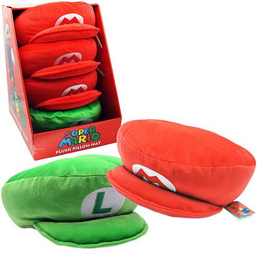 Super Mario Bros. Pillow Hat Plush Case 
