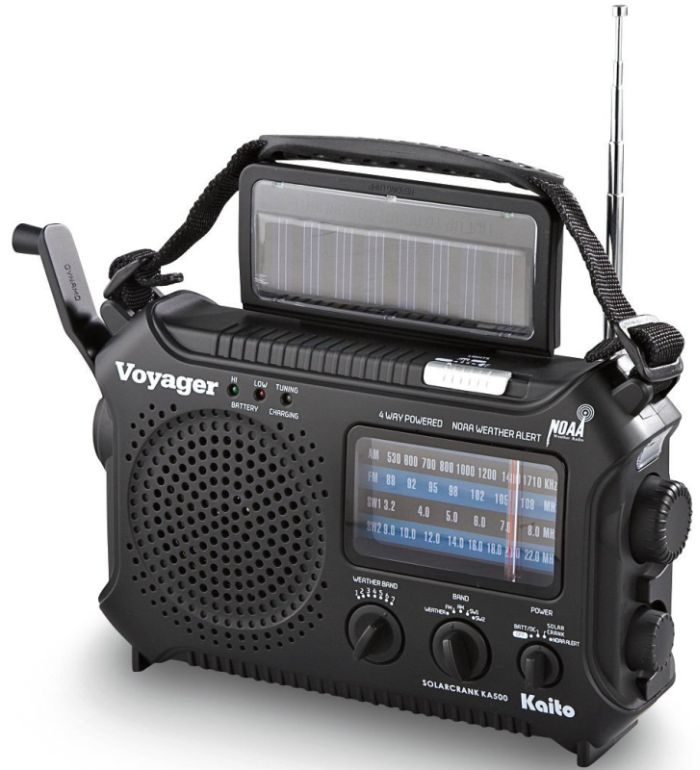 Voyager Solar Dynamo Weather Radio - MAIN Kaito® Voyager Solar Dynamo Weather Radio