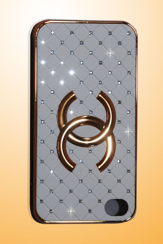 Luxury Designer Crystals Sparkling Cc Back Iphone 4/4s