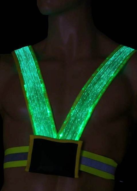 Luminous Safety Vest made of luminous fabric