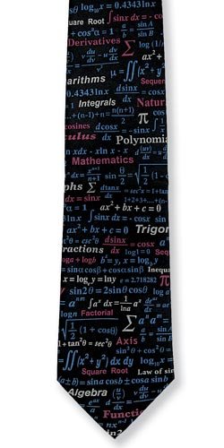 Math Equations Silk Tie