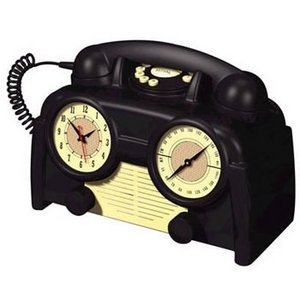 AM/FM Retro Clock Radio Phone