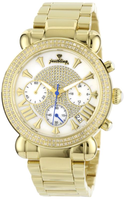 Bling Women's JB-6210-160-I "Victory" 1.5 Carats Diamond Chronograph Watch