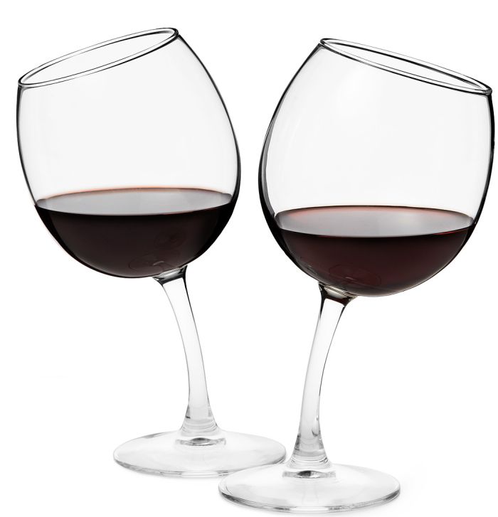 TIPSY WINE GLASSES