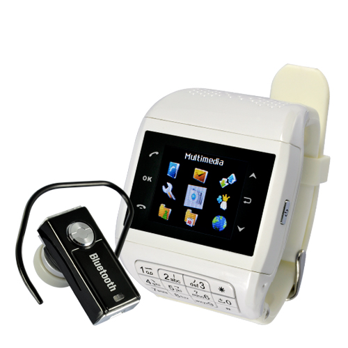 Dual SIM Touchscreen Mobile Phone Watch with Keypad 