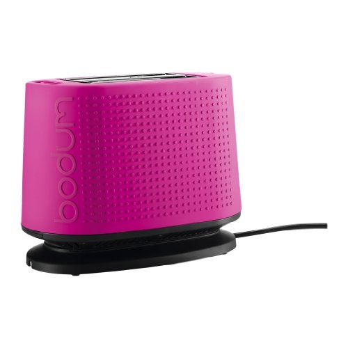 HOT Pink Bistro Toaster 2 Slice with Bagel Bun Warmer Cool Exterior Touch